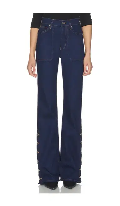 Veronica Beard Crosbie High Rise Wide Leg Jeans | Thumbnail 2