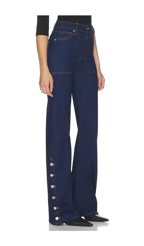 Veronica Beard Crosbie High Rise Wide Leg Jeans