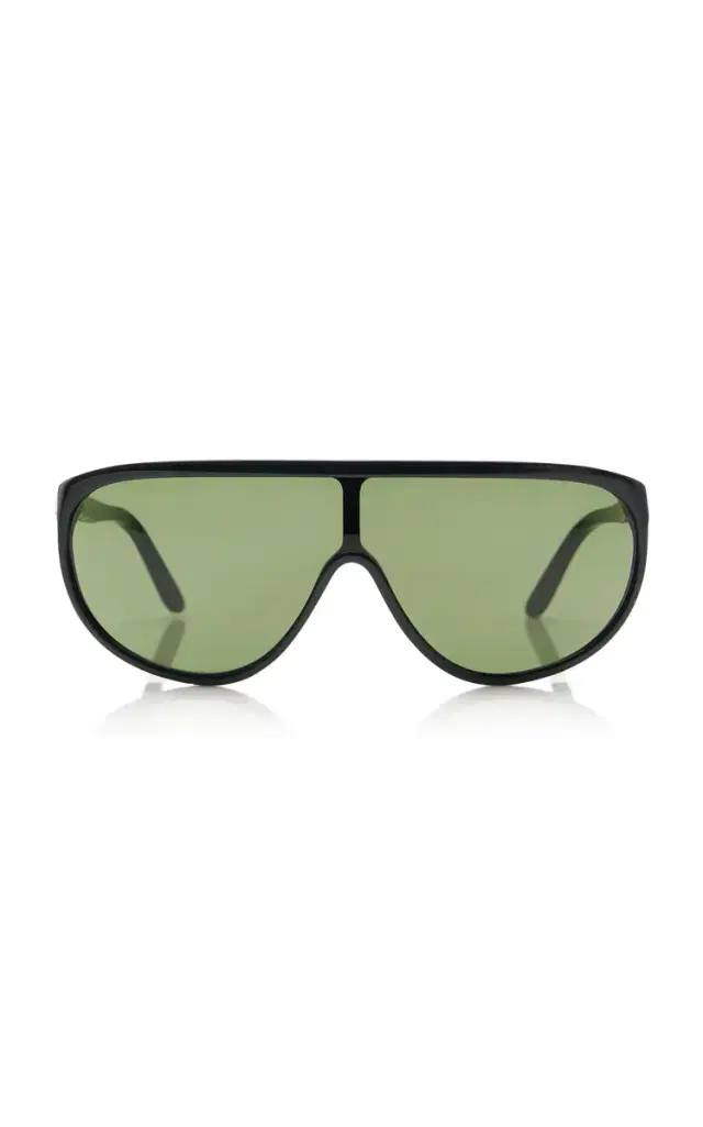 Toteme Shield Aviator-Frame Acetate Sunglasses