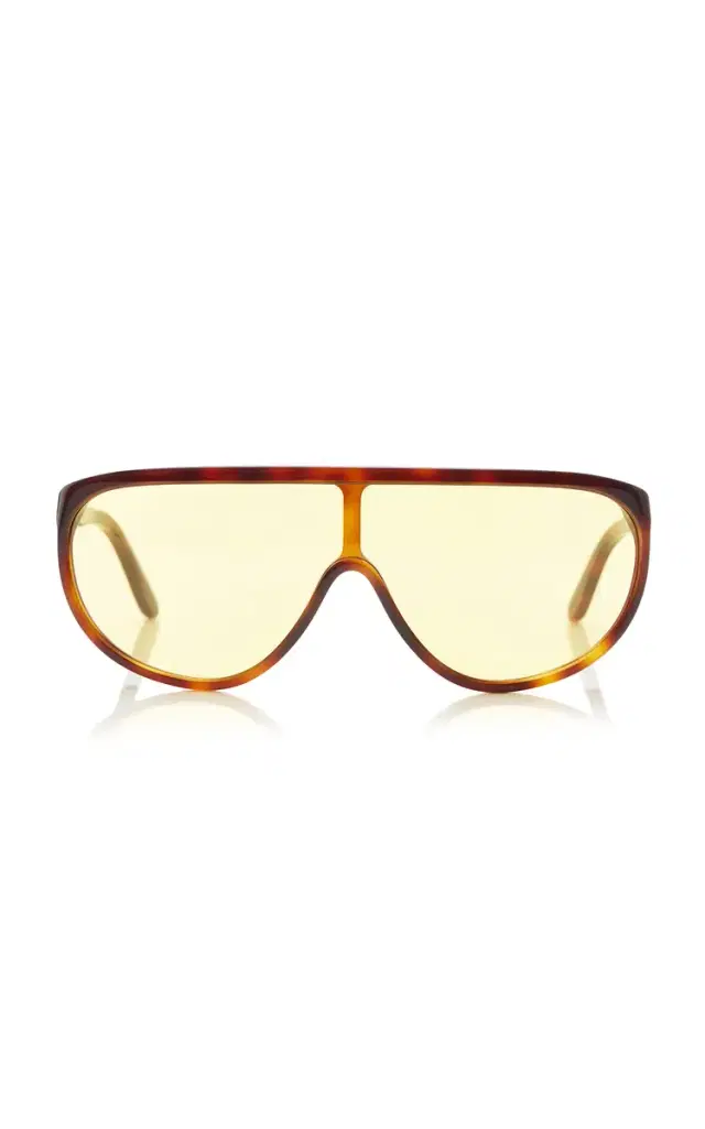 Toteme Shield Aviator-Frame Acetate Sunglasses