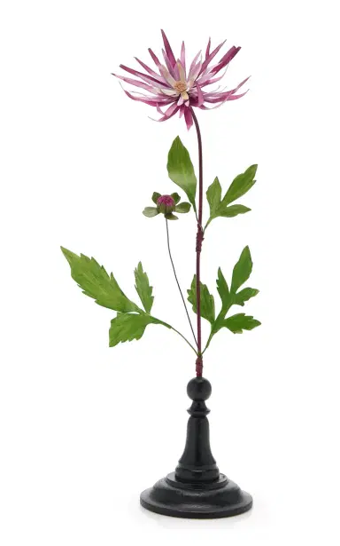 Erbavoglio Milano Dahlia Handcrafted Metal Sculpture - Pink | Thumbnail 1