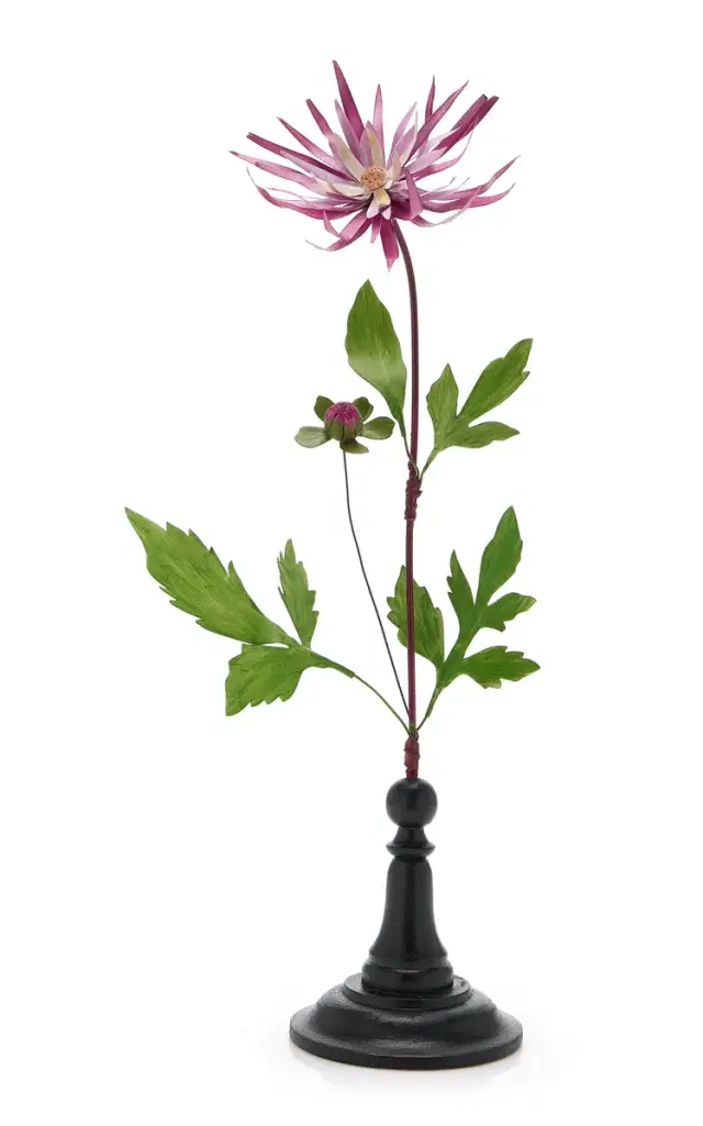 Erbavoglio Milano Dahlia Handcrafted Metal Sculpture - Pink