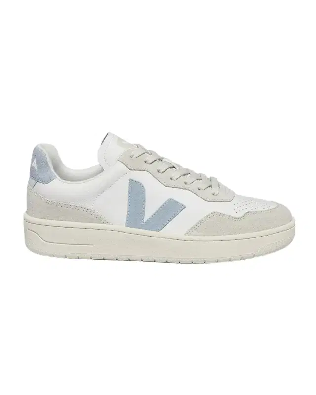 V-90 Bicolor Mixed Leather Low-Top Sneakers