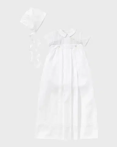 Kissy Kissy Kid's Graham Christening Button Off Gown, Size 0M-12M | Thumbnail 3