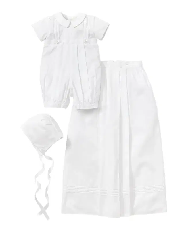 Kissy Kissy Kid's Graham Christening Button Off Gown, Size 0M-12M