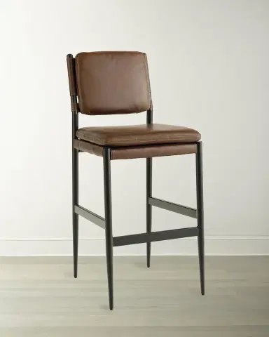 Regina Andrew Nash Leather 29.5" Bar Stool | Thumbnail 1 Regina Andrew Nash Leather 29.5" Bar Stool | Thumbnail 1