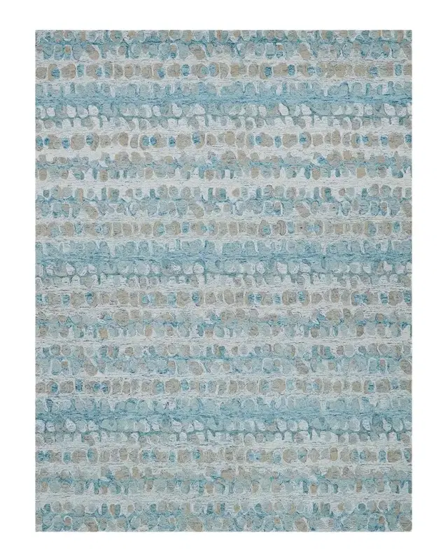 Exquisite Rugs Colorplay Hand-Tufted Turquoise Rug