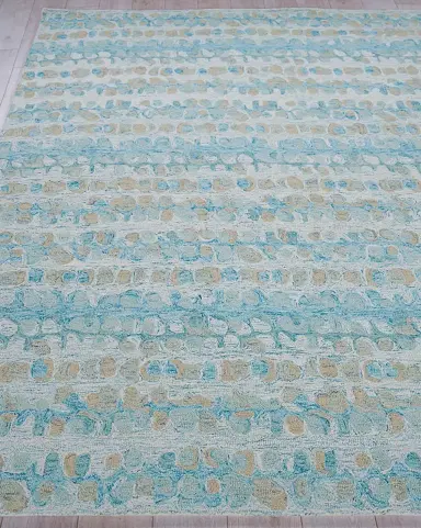 Exquisite Rugs Colorplay Hand-Tufted Turquoise Rug | Thumbnail 2
