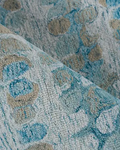 Exquisite Rugs Colorplay Hand-Tufted Turquoise Rug | Thumbnail 4