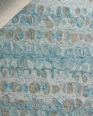 Exquisite Rugs Colorplay Hand-Tufted Turquoise Rug | Thumbnail 5