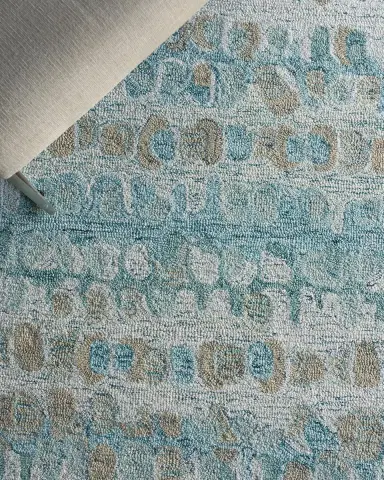 Exquisite Rugs Colorplay Hand-Tufted Turquoise Rug | Thumbnail 6