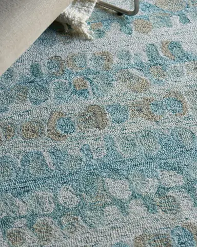 Exquisite Rugs Colorplay Hand-Tufted Turquoise Rug | Thumbnail 7