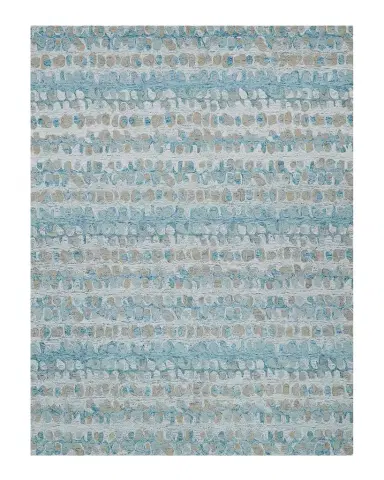 Exquisite Rugs Colorplay Hand-Tufted Turquoise Rug | Thumbnail 1