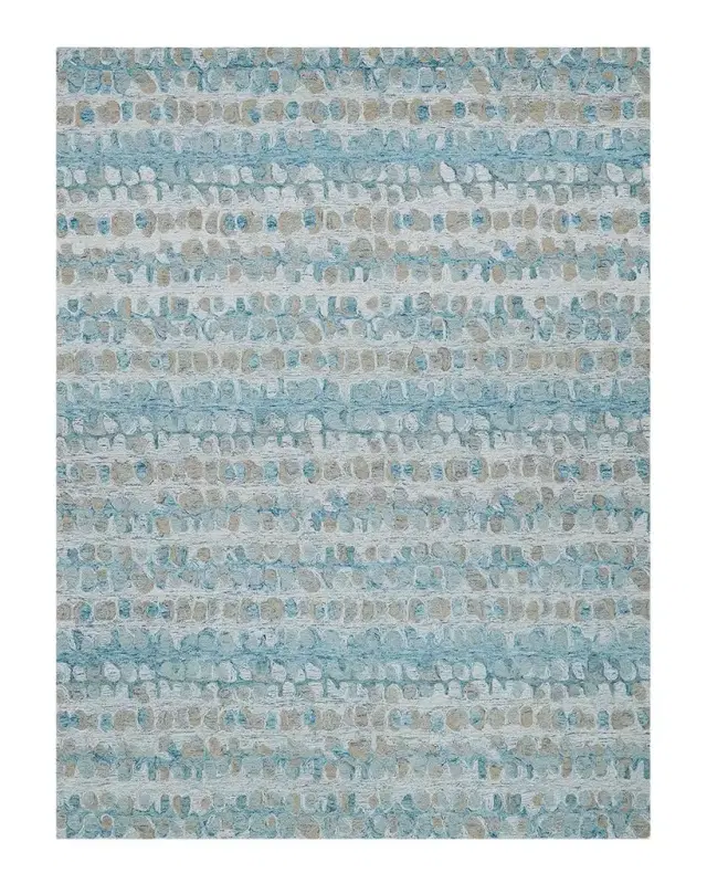 Exquisite Rugs Colorplay Hand-Tufted Turquoise Rug