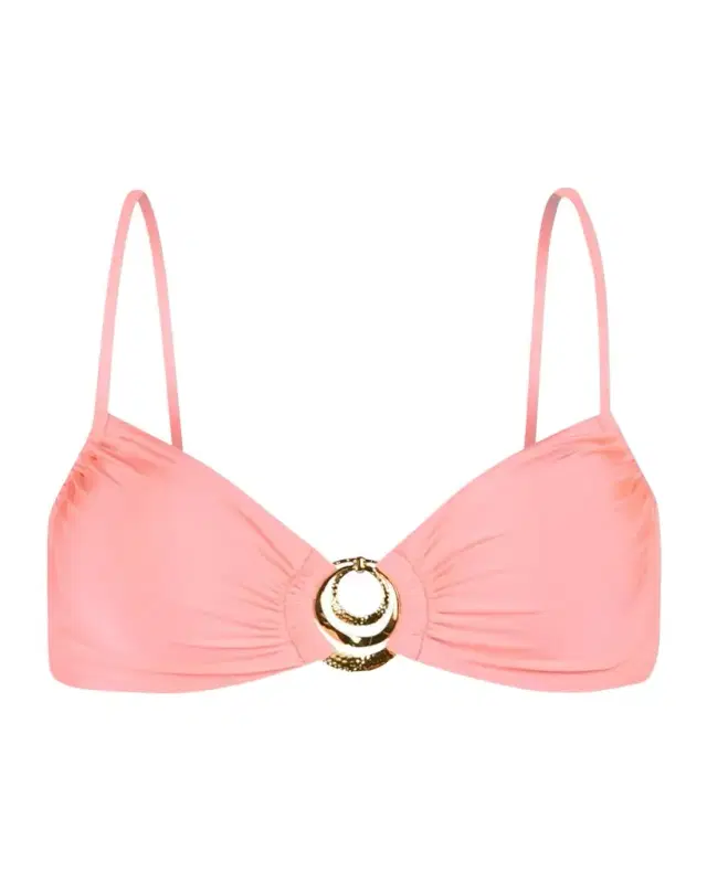 Sunshine 79 Gypset Lace-Up Bralette Bikini Top