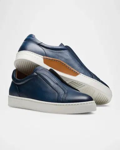 Magnanni Men's Gasol Leather Slip-On Sneakers | Thumbnail 5