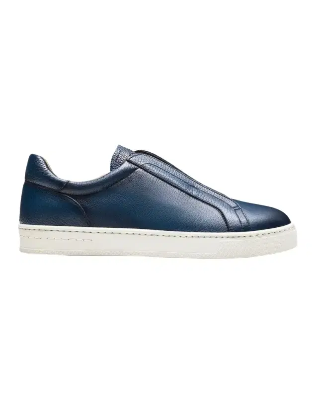 Magnanni Men's Gasol Leather Slip-On Sneakers