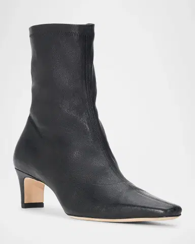 Staud Wally Leather Sock Ankle Boots | Thumbnail 2