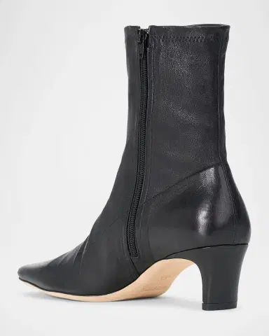 Staud Wally Leather Sock Ankle Boots | Thumbnail 3