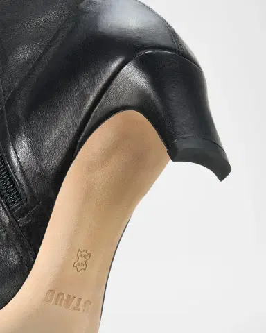 Staud Wally Leather Sock Ankle Boots | Thumbnail 4