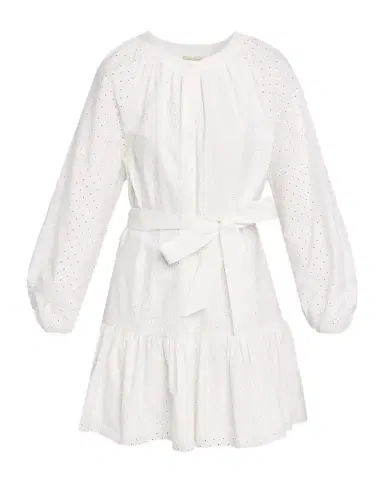 Shoshanna Andi Flounce Eyelet Mini Dress | Thumbnail 1 Shoshanna Andi Flounce Eyelet Mini Dress | Thumbnail 1