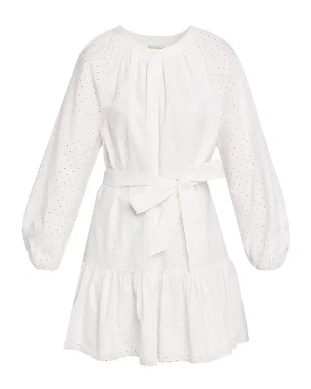Shoshanna Andi Flounce Eyelet Mini Dress