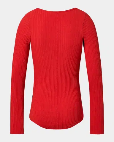 Molo Girl's Rochelle Ribbed Long-Sleeve T-Shirt, Size 3-6 | Thumbnail 3