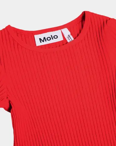 Molo Girl's Rochelle Ribbed Long-Sleeve T-Shirt, Size 3-6 | Thumbnail 4