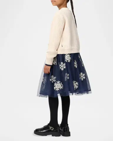 Molo Girl's Cyrus Sequined Tulle & Jersey Dress, Size 7-12 | Thumbnail 5