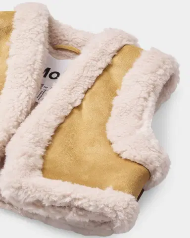 Molo Girl's Hildur Faux Shearling Vest, Size 8-12 | Thumbnail 4