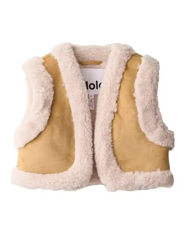 Molo Girl's Hildur Faux Shearling Vest, Size 8-12 | Thumbnail 1
