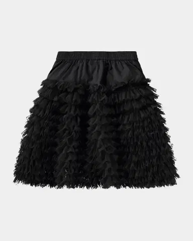 Molo Girl's Blissus Ruffled Tulle Midi Skirt, Size 7-12 | Thumbnail 2