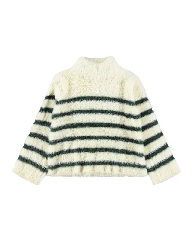 Molo Girl's Govina High-Neck Striped Sweater, Size 7-12