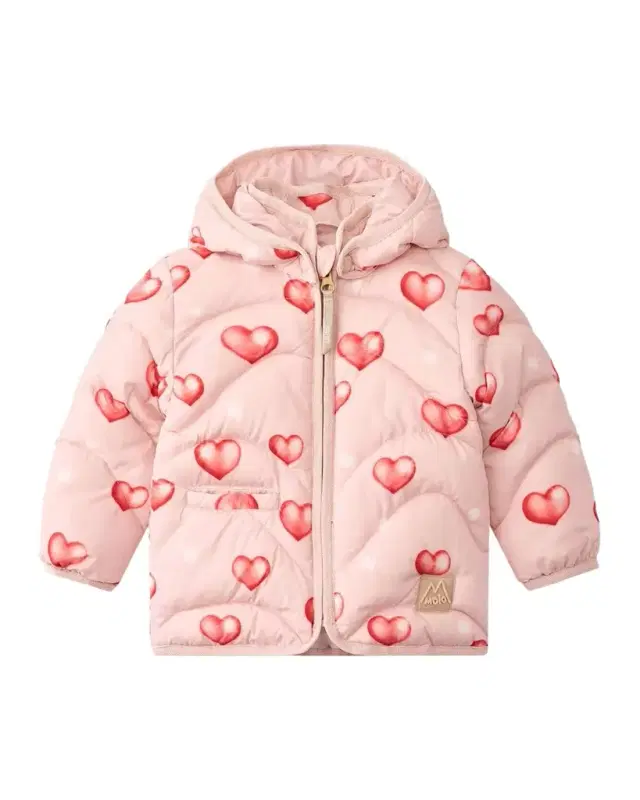 Molo Girl's Harmony Hooded Quilted Jacket, Size 6M-2