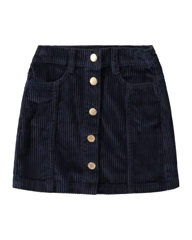 Molo Girl's Bera Organic Cotton Corduroy Mini Skirt, Size 3-6