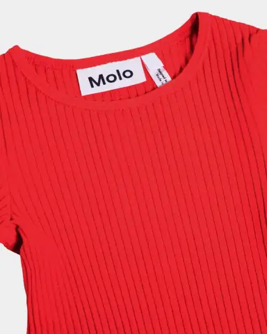 Molo Girl's Rochelle Ribbed Long-Sleeve Shirt, Size 7-12 | Thumbnail 4
