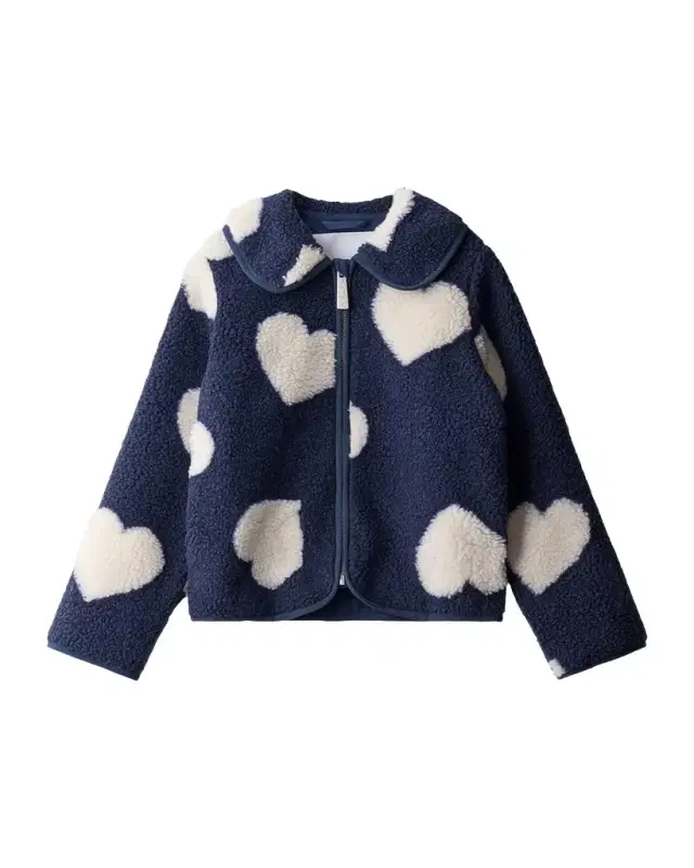 Molo Girl's Unna Heart Jacket, Size 8-12