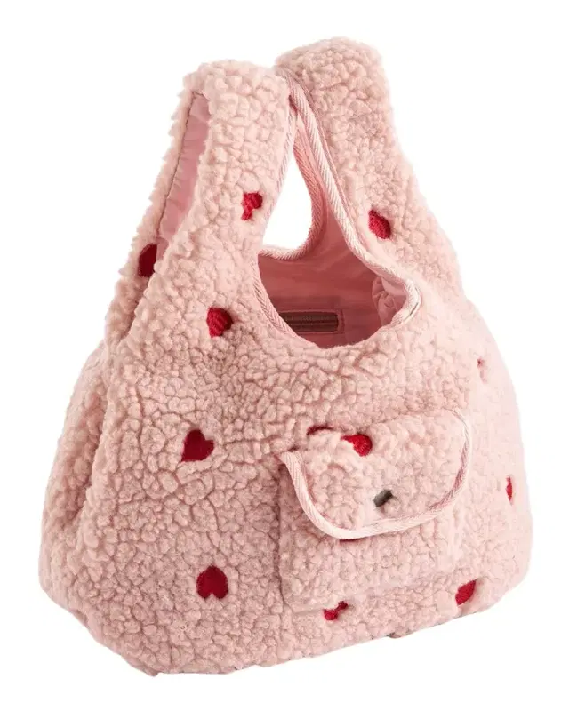 Molo Girl's Jolie Heart-Embroidered Tote Bag