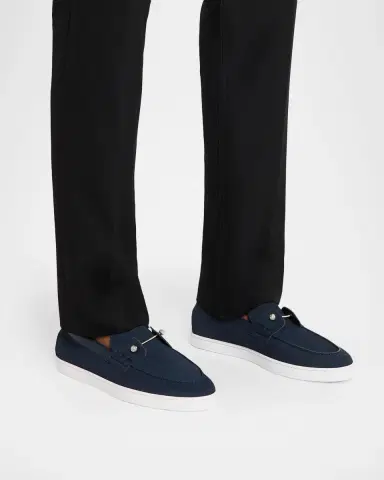 Christian Louboutin Men's Chambeliboat Yacht Leather Boat Shoes | Thumbnail 2