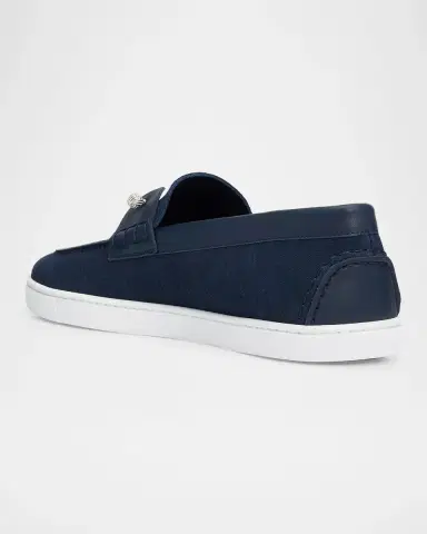Christian Louboutin Men's Chambeliboat Yacht Leather Boat Shoes | Thumbnail 4