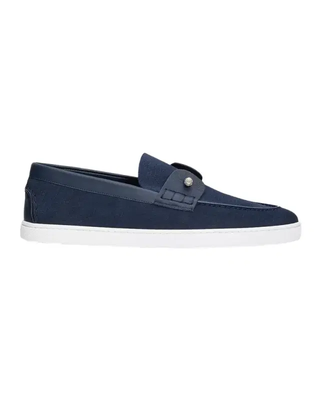 Christian Louboutin Men's Chambeliboat Yacht Leather Boat Shoes