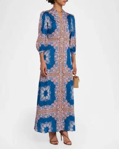 MISA Los Angeles Farrah Printed Maxi Dress | Thumbnail 4