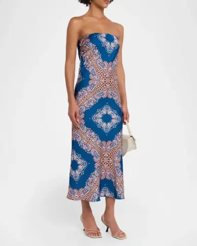 MISA Los Angeles Thara Strapless Midi Dress | Thumbnail 4