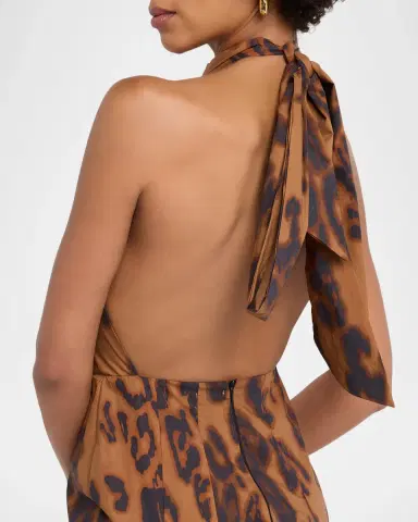 MISA Los Angeles Samara Leopard Midi Dress | Thumbnail 5