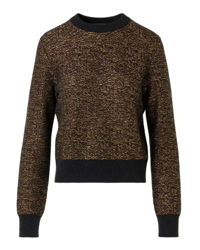 Akris Cashmere Metallic Knit Sweater