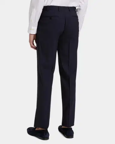 Canali Men's Wool Stretch Straight-Leg Trousers | Thumbnail 3