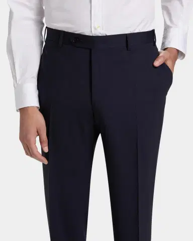 Canali Men's Wool Stretch Straight-Leg Trousers | Thumbnail 5