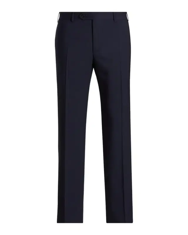 Men's Wool Stretch Straight-Leg Trousers Men's Wool Stretch Straight-Leg Trousers