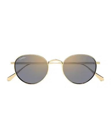 Cartier Men's Signature C de Round Titanium Sunglasses | Thumbnail 1