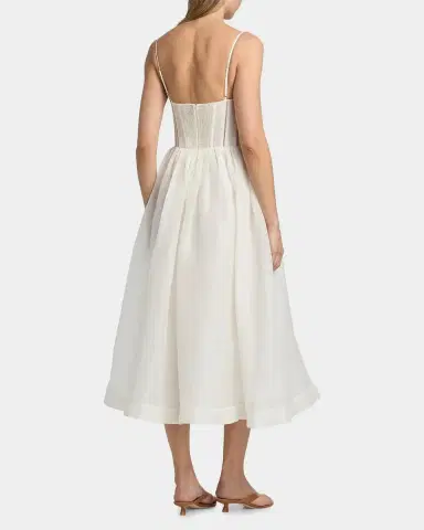 Zimmermann Luna Corset Midi Dress | Thumbnail 3